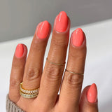 Hot Coral - Classic Nail Powder - By Vicki G