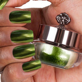 A subtle green shade with shimmer
