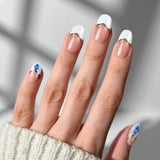 Porcelain Bloom - Oval Sustainable Nails