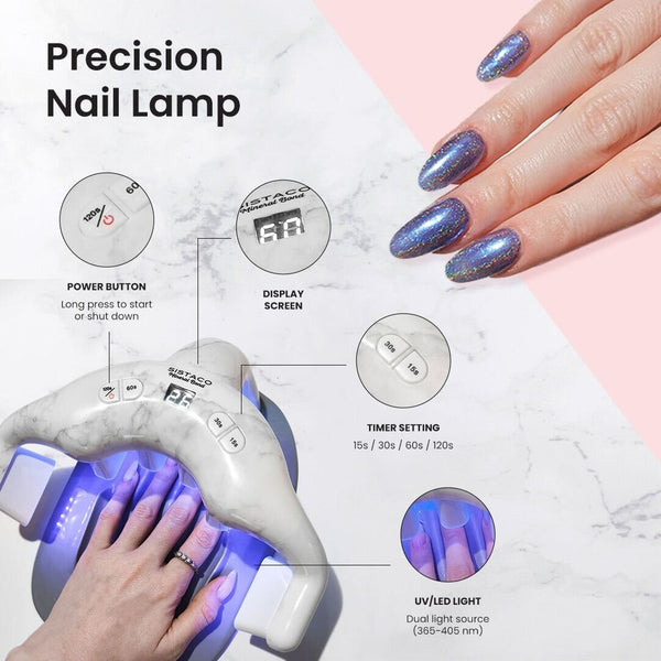 Precision 48W Nail LED Lamp with 360° Curing – Sistaco™ USA