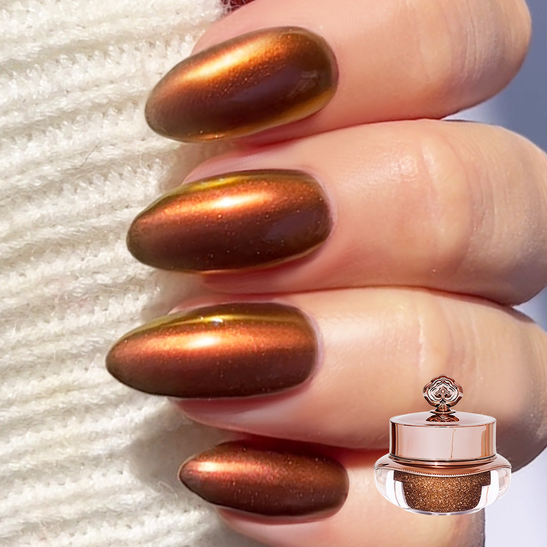 Safron Shade Metallic Nail Powder | Mineral Bond® – Sistaco™ USA