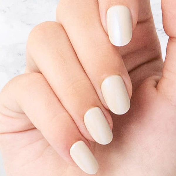 Oval Ivory Sustainable Press On Nails – Sistaco™ USA