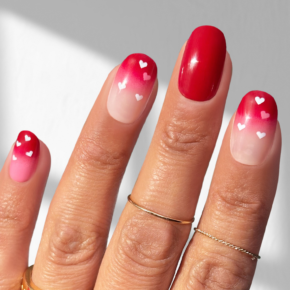 Blushing Bouquet - Oval Medium - Sustainable Nails