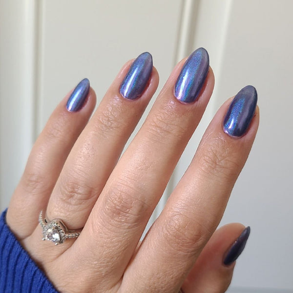Indigo - Holographic Nail Powder - By Meagan B