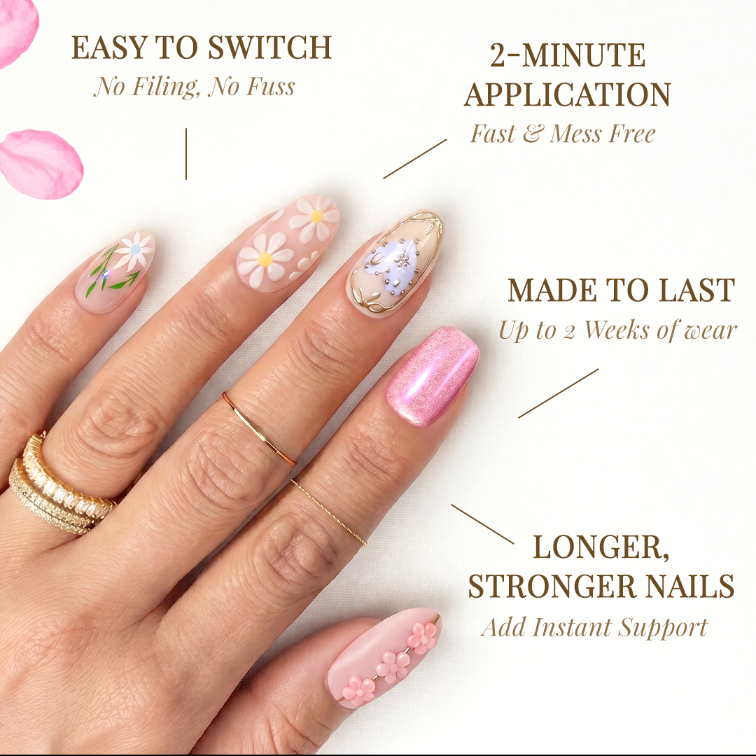 Champagne Lace - Almond Sustainable Nails Sistaco USA Champagne Lace - Almond Sustainable Nails Sistaco USA