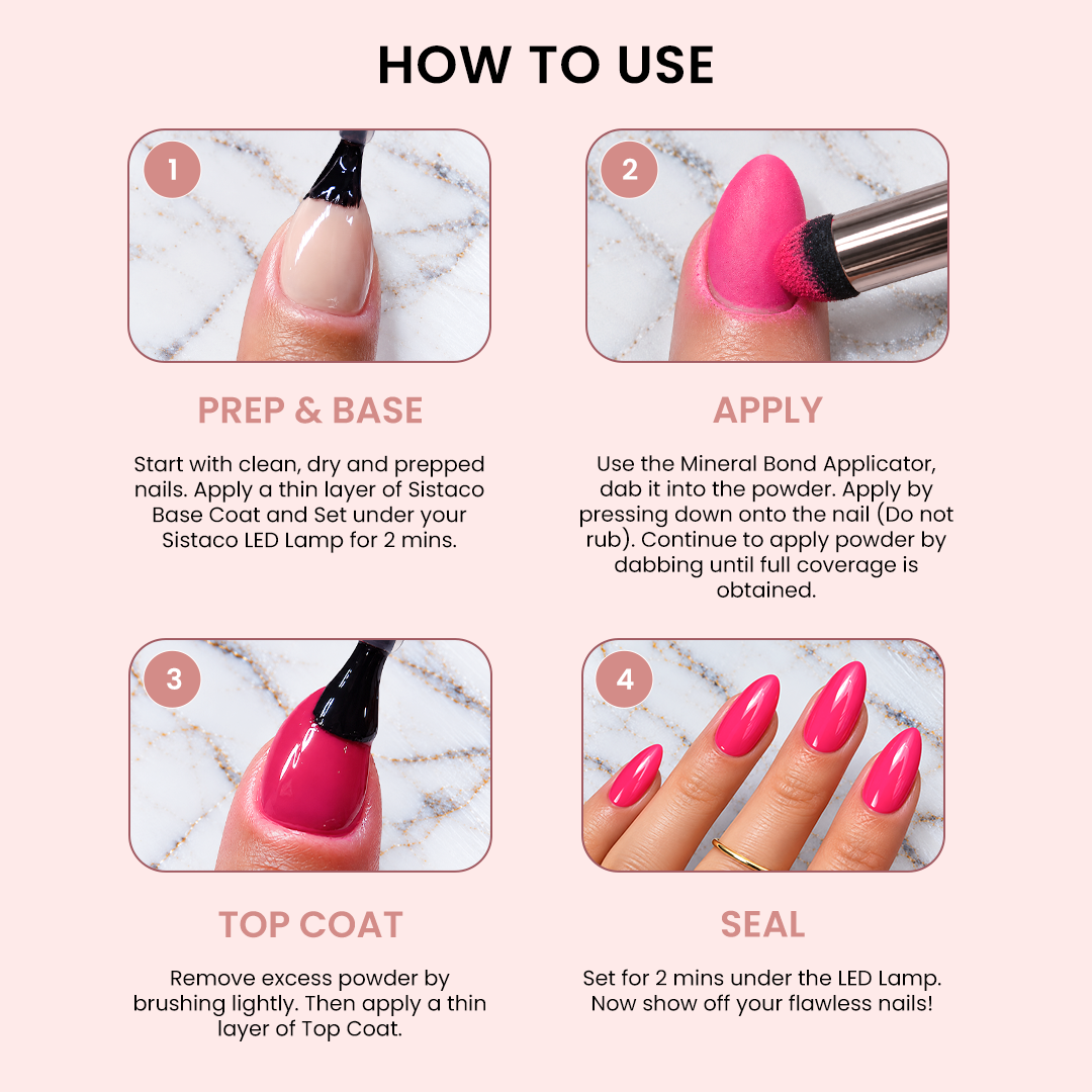 How to use Sistaco matte nail powders