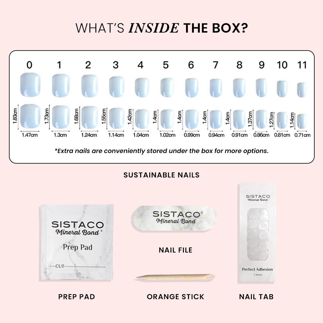 Pink Glow - Squoval Sustainable Nails