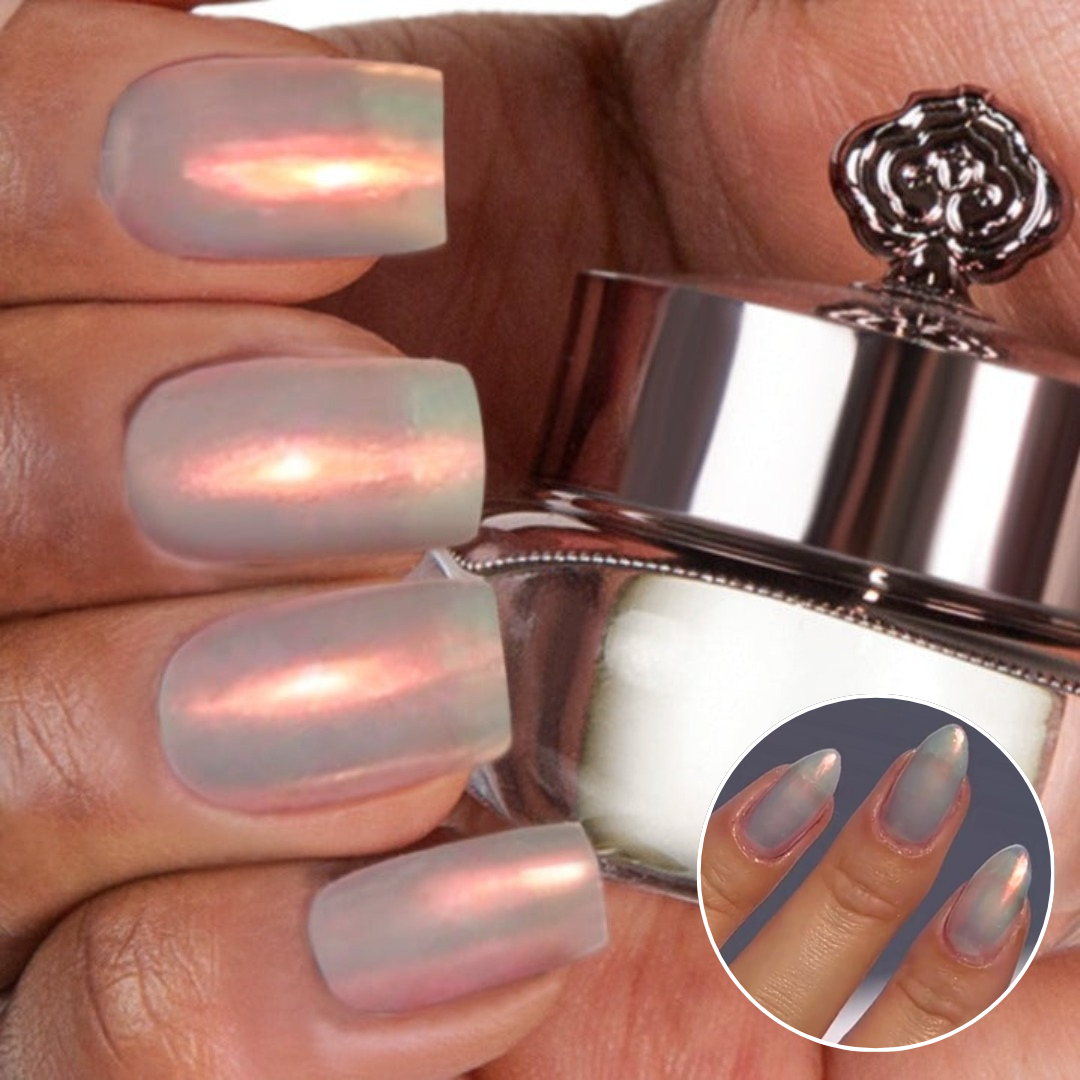 Glazed Amber - Metallic Nail Powder