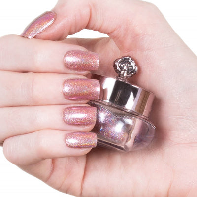 Bestselling Rose Gold Holographic Nail Powder