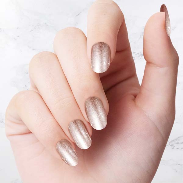 Classic Brown Glazed Oval nails