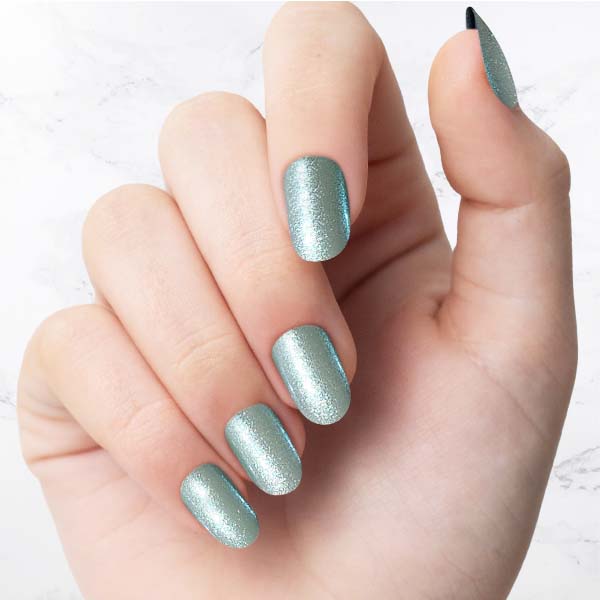 Classic Green Glazed Oval nails