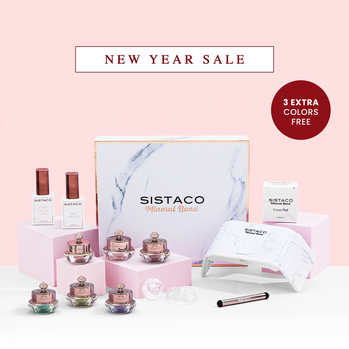 Sistaco™ Mineral Bond Nail Set (GET 3 EXTRA COLORS FREE!)