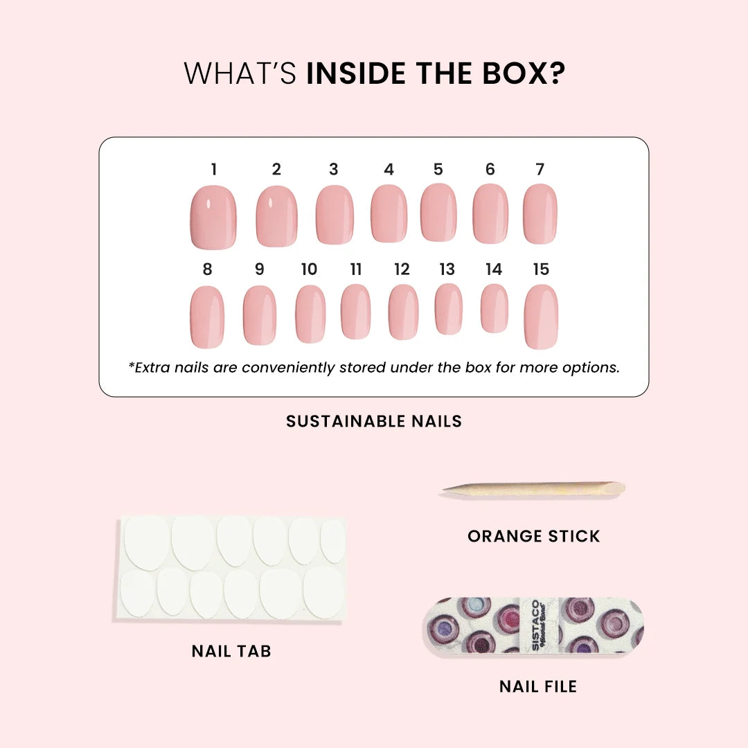 Indigo Glazed - Oval Sustainable Nails