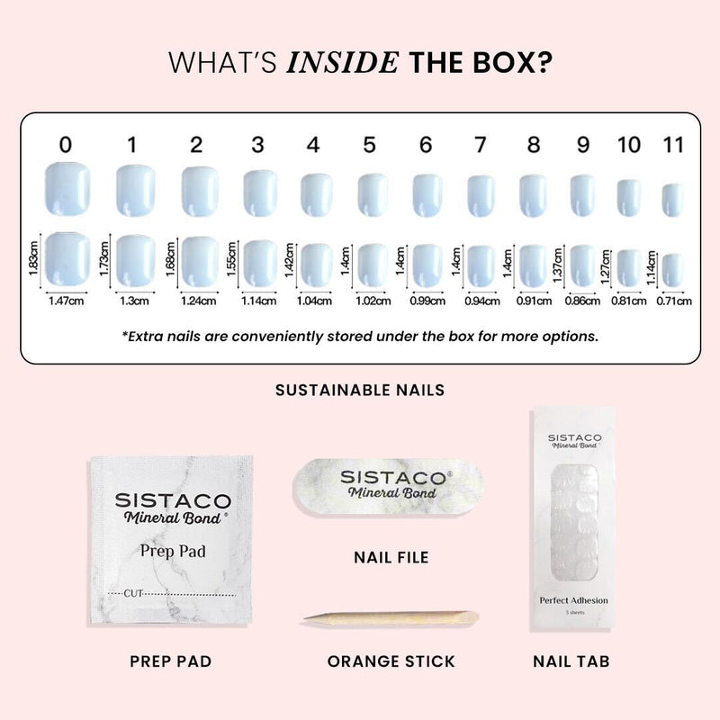 6 Piece Sustainable Nails Pack