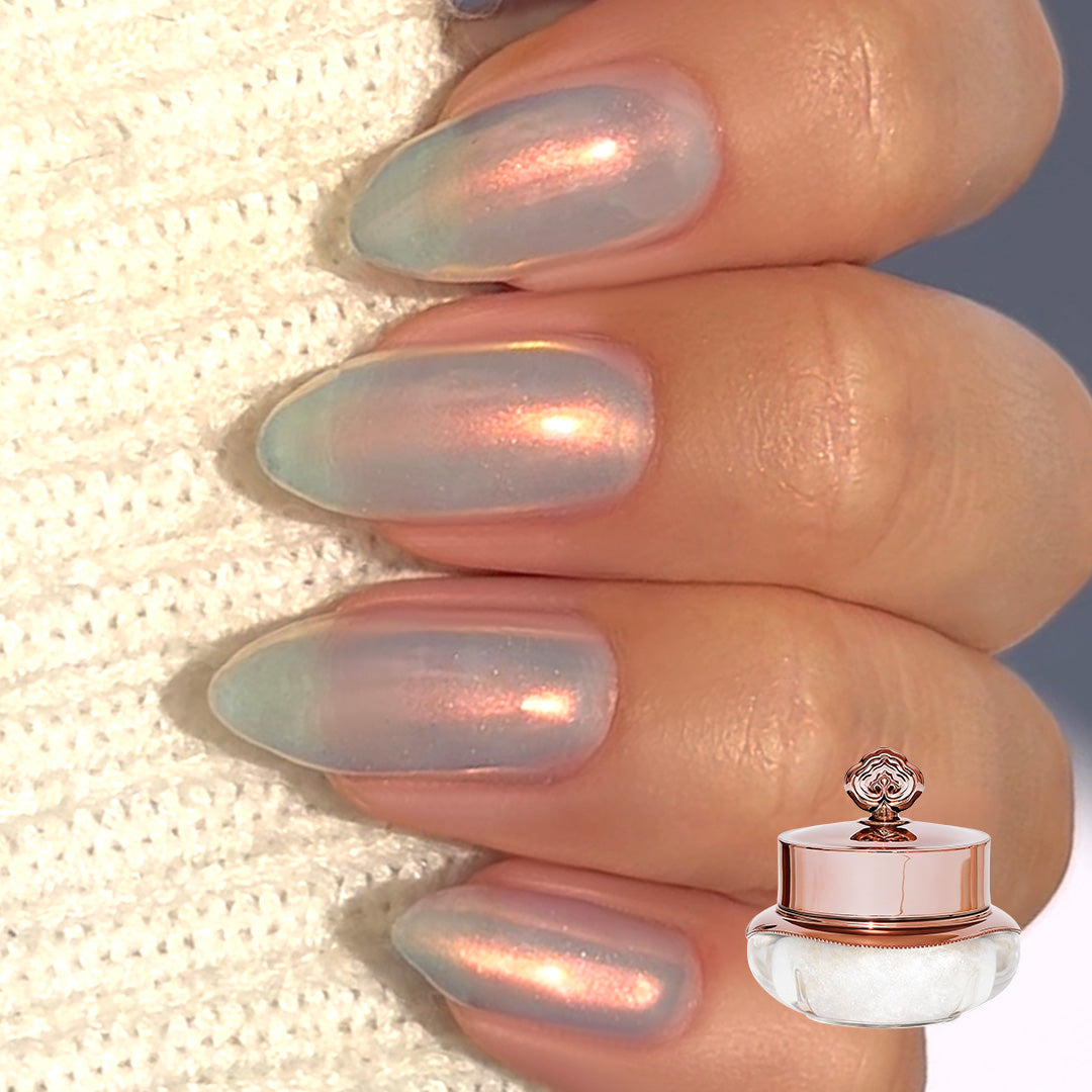 Glazed Amber - Metallic Nail Powder