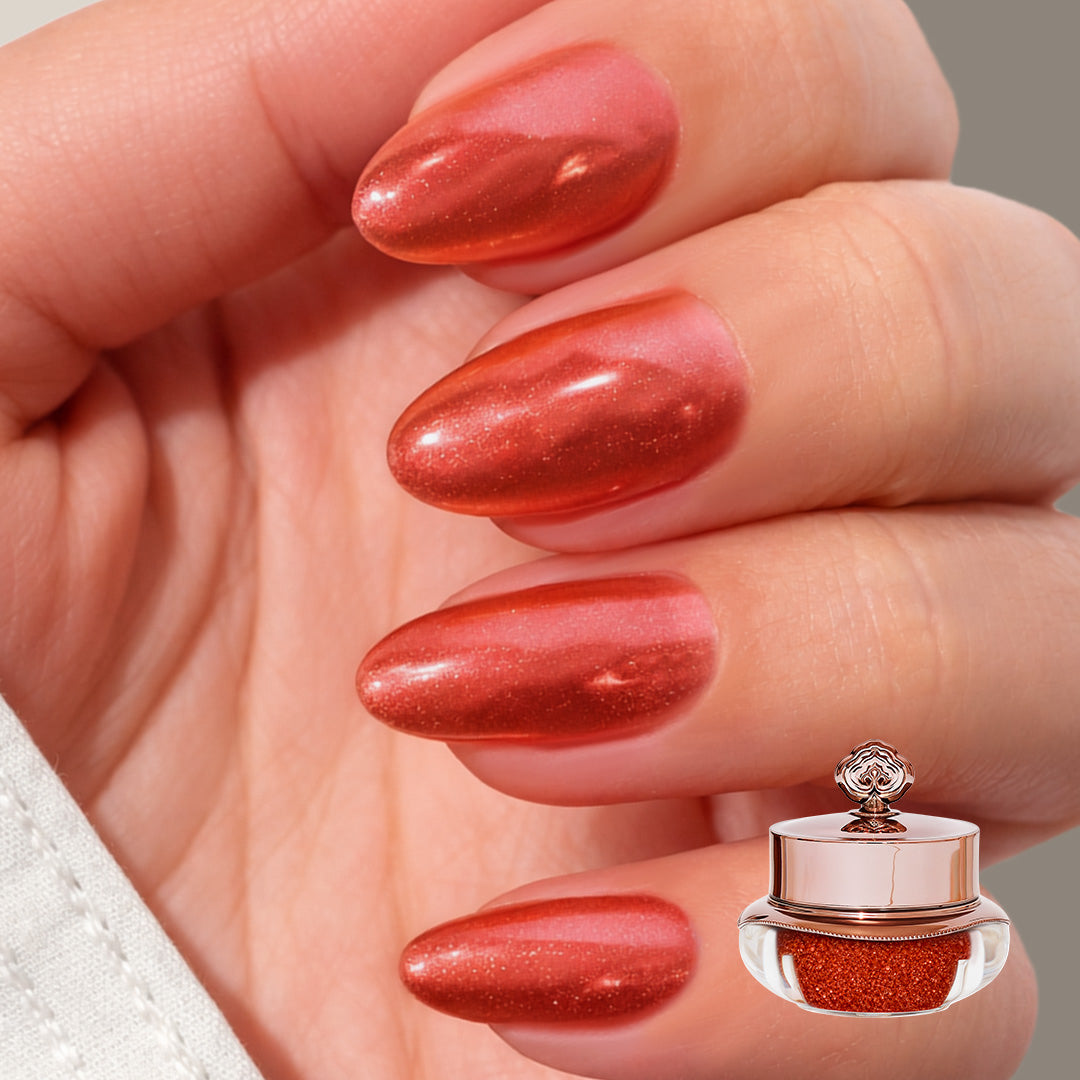 Candy Red - Metallic Nail Powder
