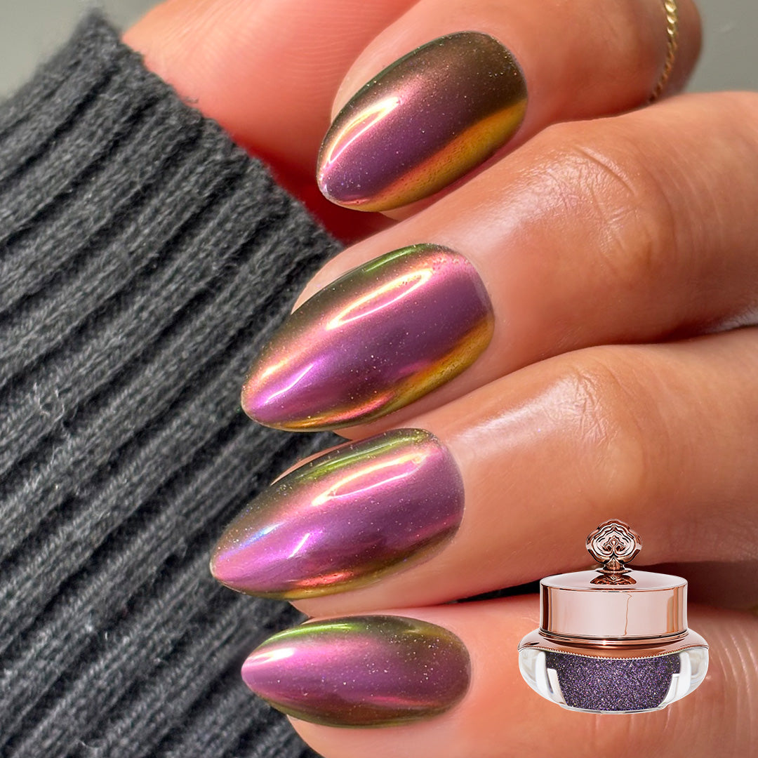 Dark Purple Prism - Holographic Nail Powder