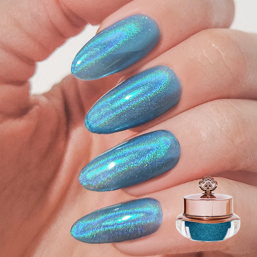 Glacier Blue - Holographic Nail Powder