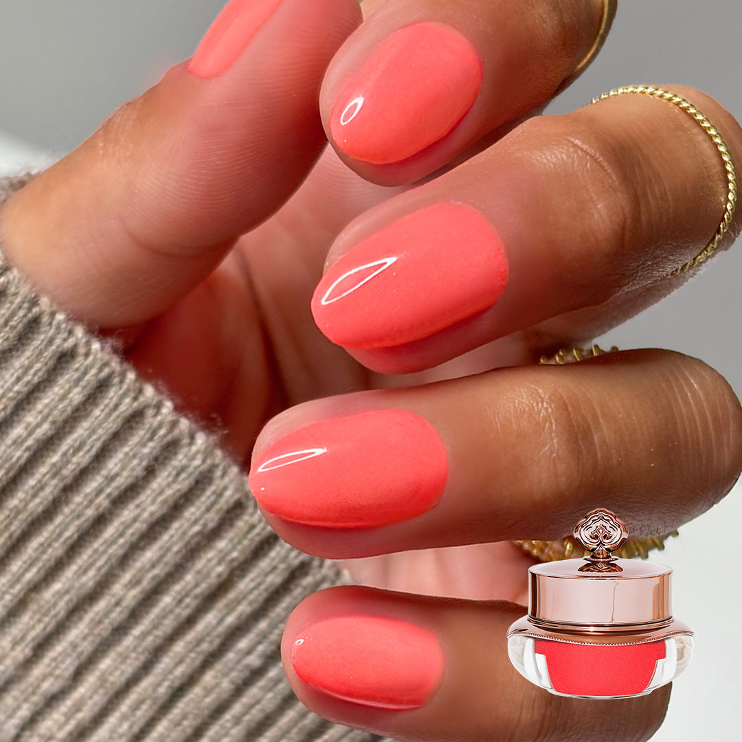 Hot Coral - Classic Neon Nail Powder