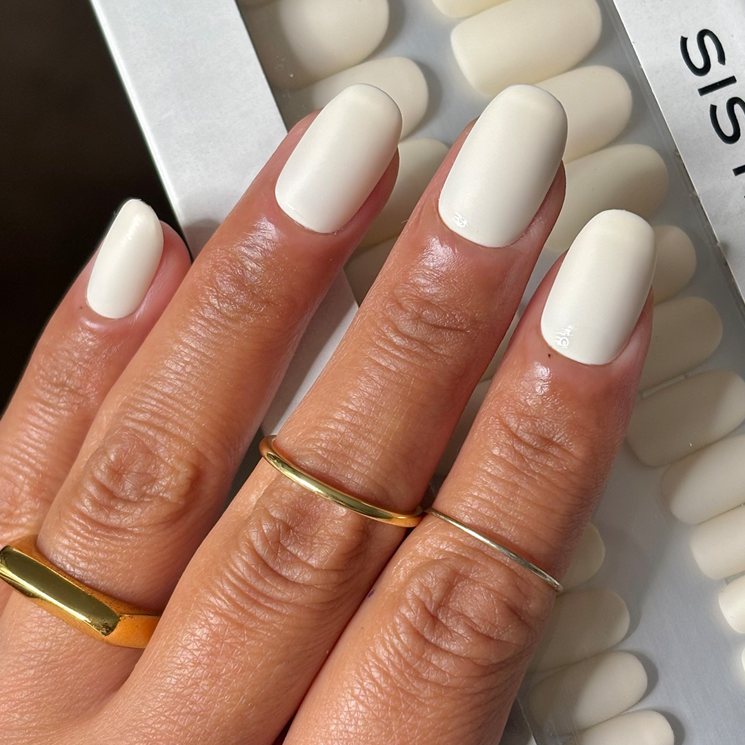 Cream - Oval Sustainable Nails