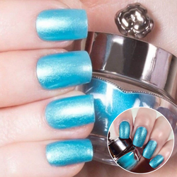 Aqua Blue Nails