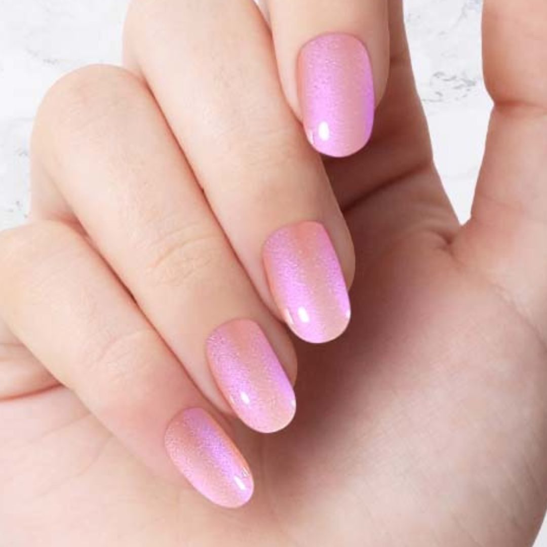 French Rose Glazed - Oval Sustainable Nails