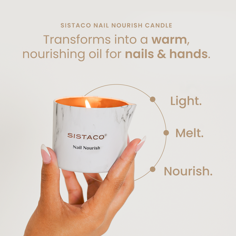 Nail Nourish Candle - Geranium + Sweet Orange