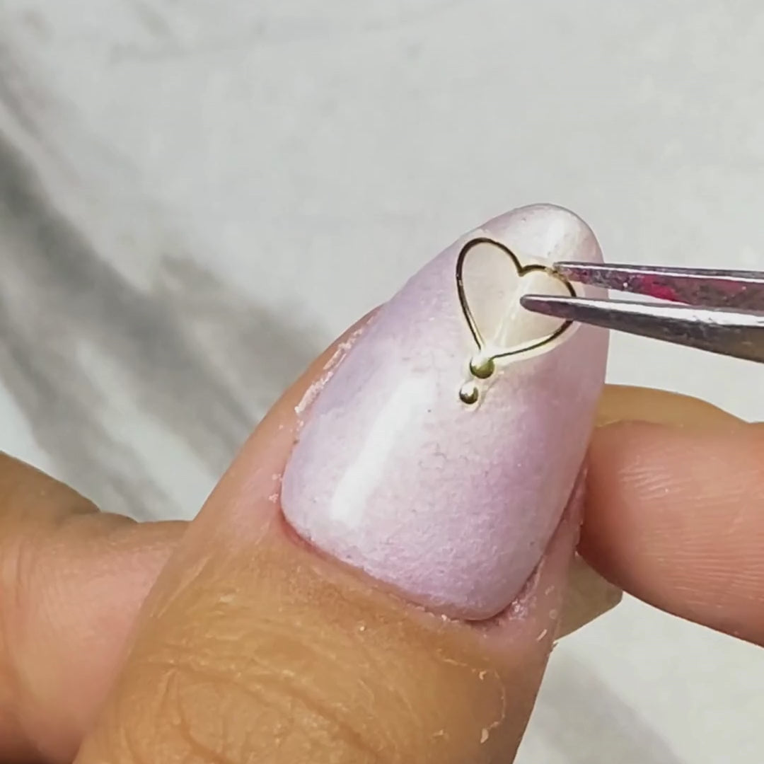 Heart is Golden - Nail Embellishment