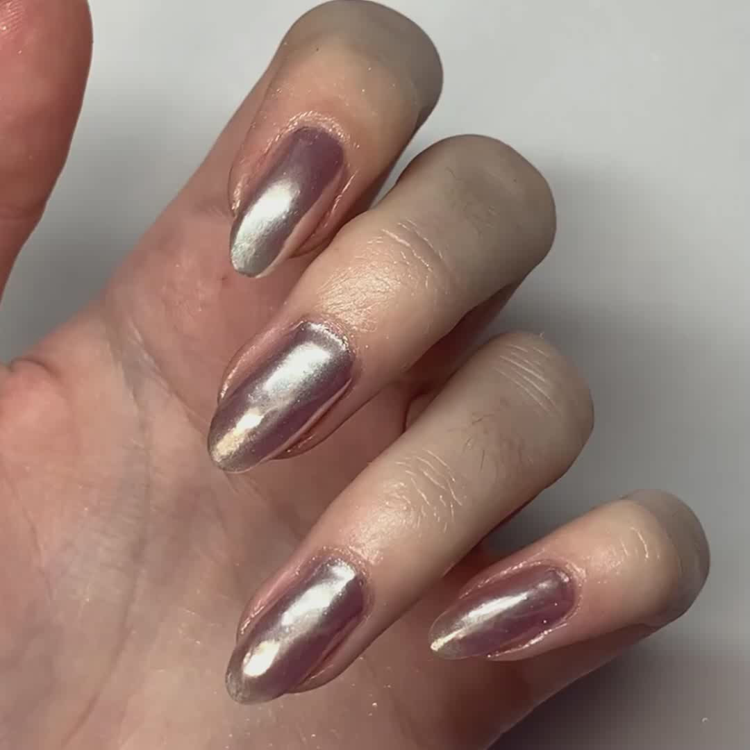 Glazed Silver - Metallic Nail Powder