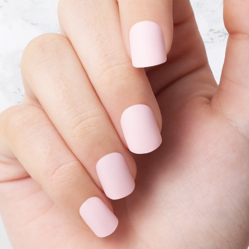 Press-On Nails | Square Shape with Pink Ombre White French Tips - RAINBOO  BEAUTY
