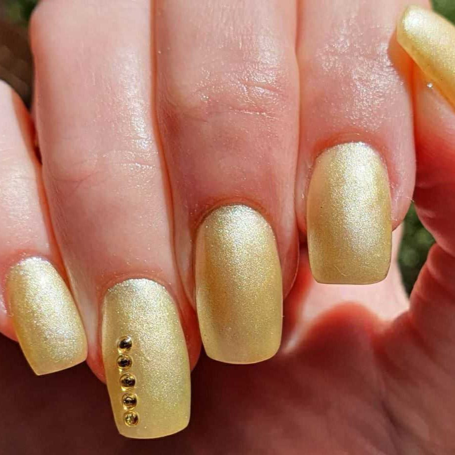 A bright and sunny yellow color