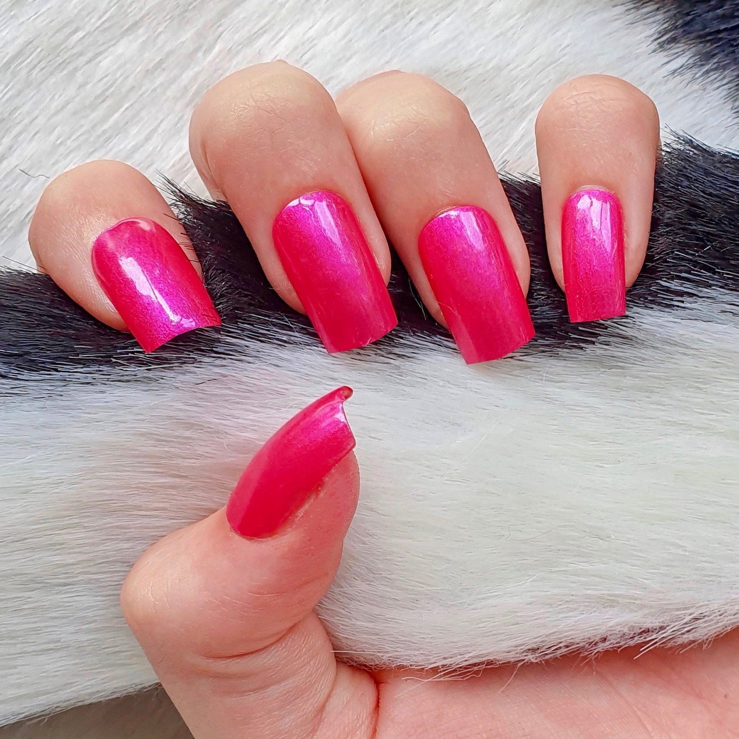 A vibrant and playful pink color