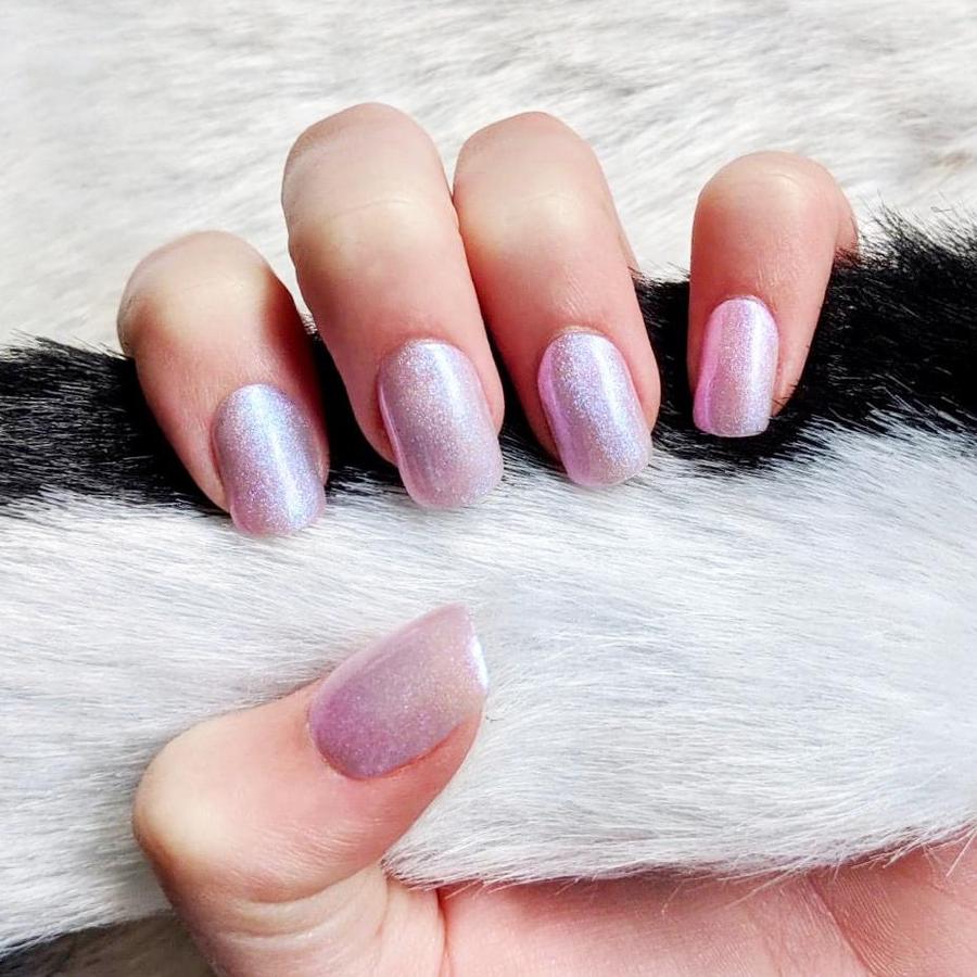 A soft and delicate pink color