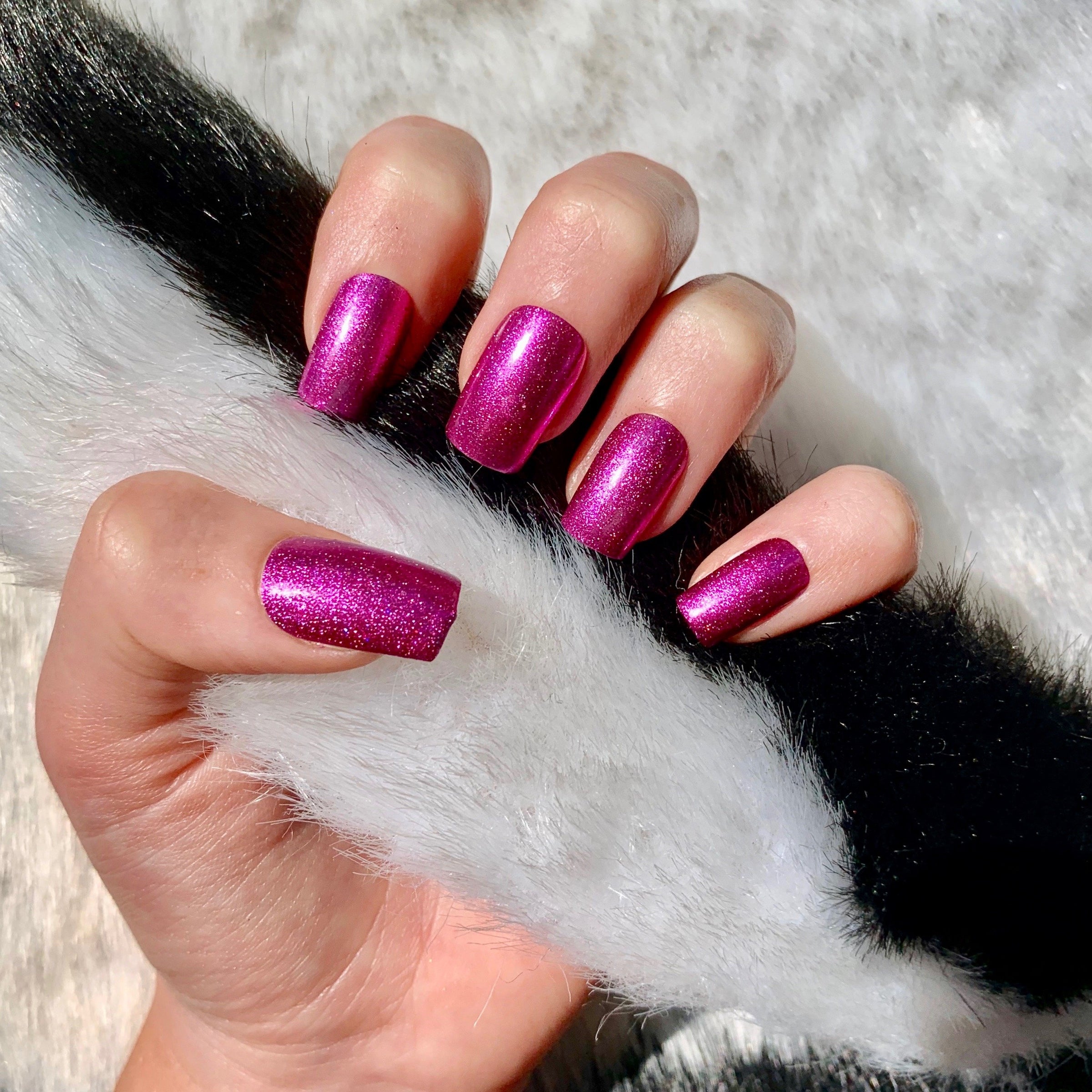 Fuchsia - Metallic Nail Powder
