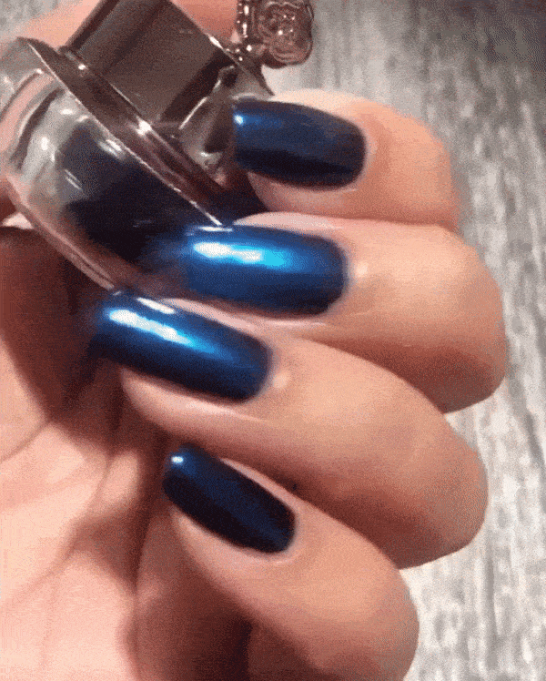 A stunning and vibrant cobalt blue metallic color