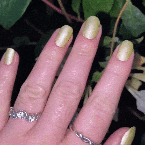 A bright and sunny yellow color