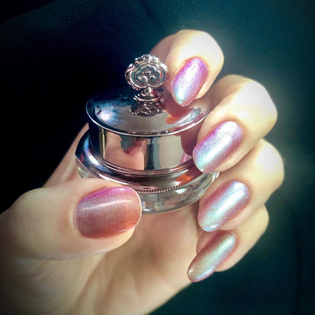 A deep purple color